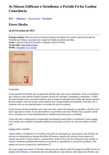 ﻿توده ها سوسیالیسم را می سازند، حزب باعث می شود آنها آگاهی پیدا کنند