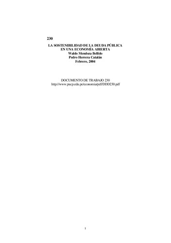 ﻿پایداری بدهی عمومی در اقتصاد باز