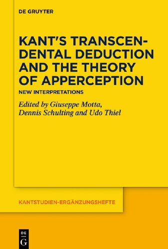 ﻿استنتاج استعلایی کانت و نظریه ظاهر: تفاسیر جدید