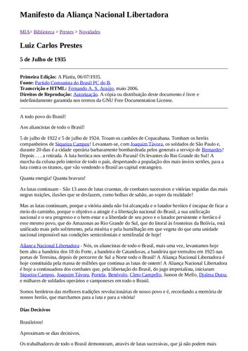 ﻿مانیفست اتحاد ملی آزادیبخش (ANL)