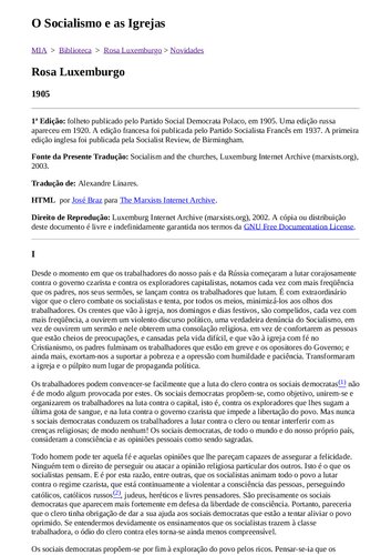 ﻿سوسیالیسم و ​​کلیساها