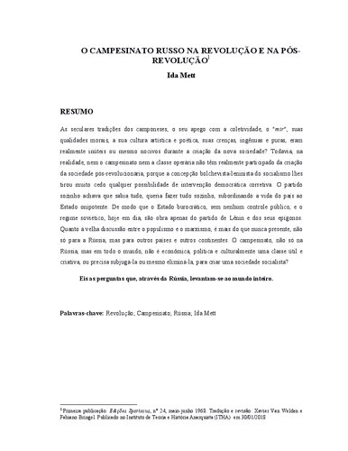 ﻿دهقانان روسیه در انقلاب و پس از انقلاب