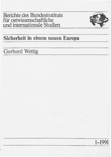 ﻿امنیت در اروپای جدید