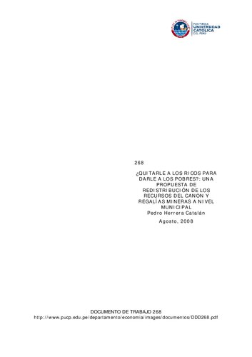 ﻿گرفتن از ثروتمندان برای دادن به فقرا؟: پیشنهادی برای توزیع مجدد منابع قانون معدن و حق امتیاز در سطح شهرداری