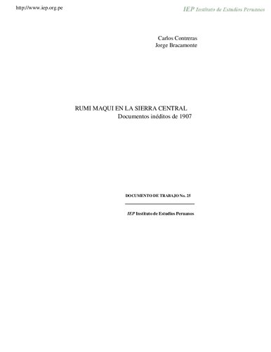 ﻿مولوی ماکی در ارتفاعات مرکزی. اسناد منتشر نشده از 1907