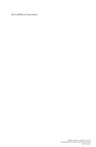 ﻿جنگ سرد در دانشگاه ها: دیپلماسی فرهنگی ایالات متحده و شوروی، 1945-1990