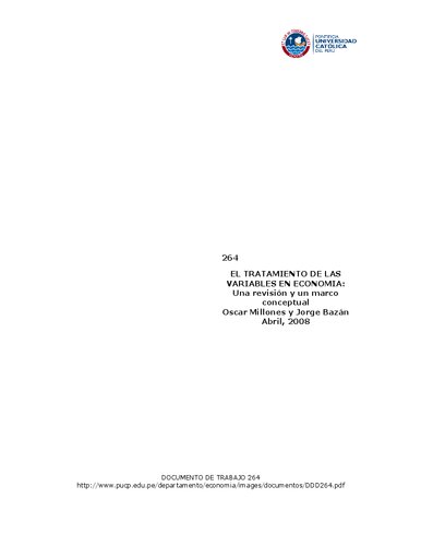 ﻿درمان متغیرها در اقتصاد: بررسی و چارچوب مفهومی