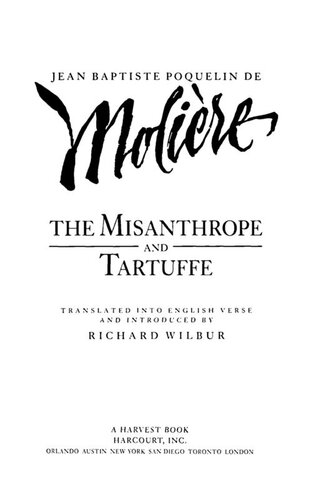 ﻿Misanthrope و Tartuffe ، توسط Molière