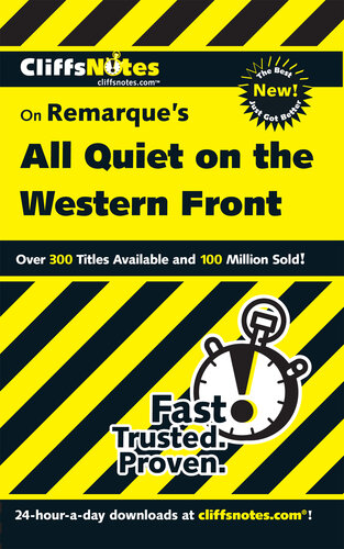 ﻿CliffsNotes در مورد Remarque's All Quiet on the Western Front