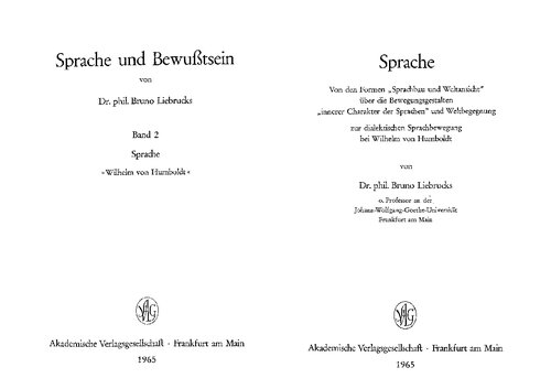 ﻿زبان و آگاهی 2: زبان - ویلهلم فون هومبولت