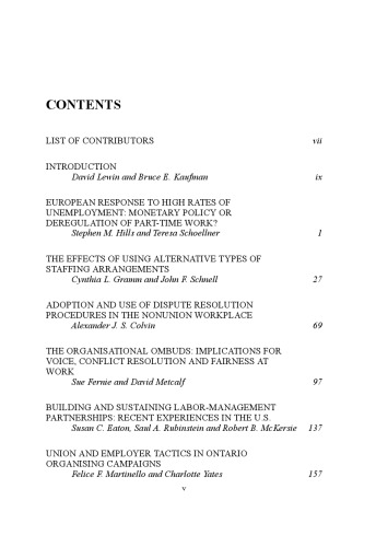 ﻿پیشرفت در روابط صنعتی و کار، جلد 13