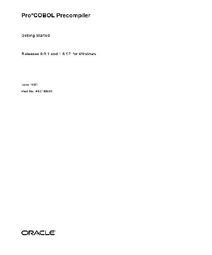 Pro * پیش تولید کننده COBOL شروع به کار می کند