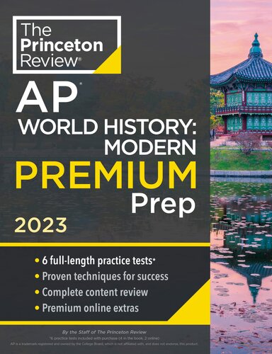 ﻿Princeton Review AP World History: Modern Premium Prep، 2023: 6 تست تمرینی استراتژی های بررسی کامل محتوا