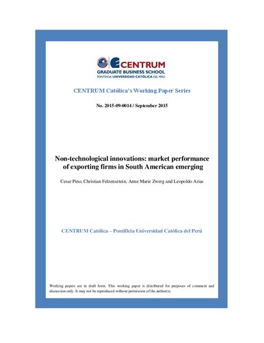 ﻿نوآوری های غیرفناوری: عملکرد بازار شرکت های صادرکننده در نوظهور آمریکای جنوبی