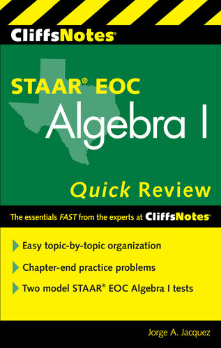 ﻿CliffsNotes STAAR EOC جبر I بررسی سریع