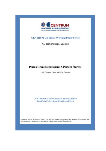 ﻿رکود بزرگ پرو: یک طوفان کامل؟