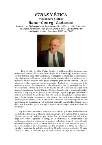 ﻿Ethos y etica