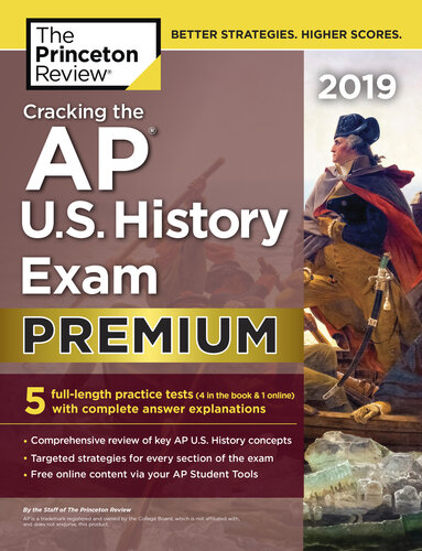 ﻿Cracking the AP U.S History Exam 2019، نسخه برتر: 5 تست تمرینی بررسی کامل محتوا