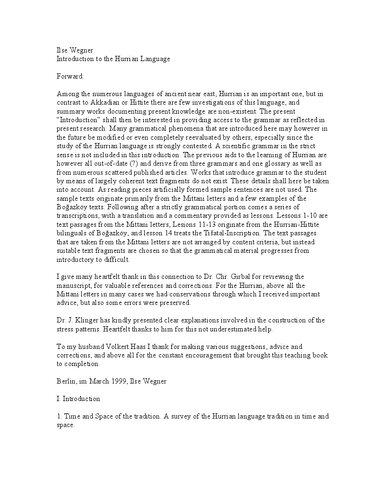 ﻿مقدمه ای بر زبان هوری