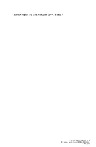 ﻿توماس وان و احیای Rosicrucian در بریتانیا: 1648-1666