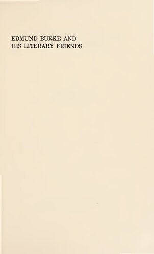 ﻿ادموند برک و دوستان ادبی اش