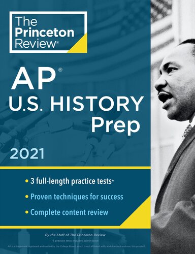 ﻿پرینستون ریویو AP US History Prep، 2021: تست های تمرینی + بررسی کامل محتوا + استراتژی ها و تکنیک ها