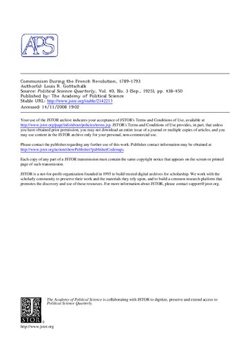 ﻿کمونیسم در انقلاب فرانسه