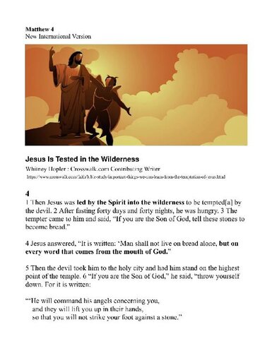 ﻿ارزیابی عیسی مسیح: تفسیر متی 4