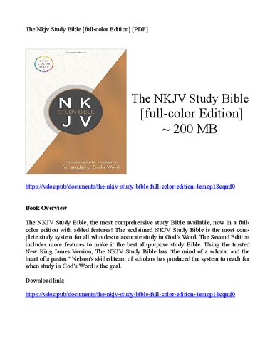 ﻿کتاب مقدس مطالعه Nkjv