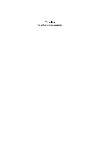 ﻿Tertullian De exhortatione castitatis: پند به پاکدامنی