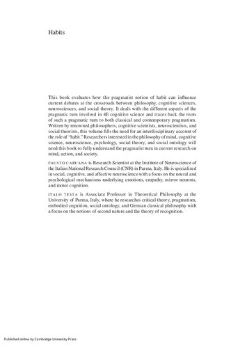 ﻿عادات: رویکردهای عمل گرایانه از علوم شناختی، علوم اعصاب، و نظریه اجتماعی