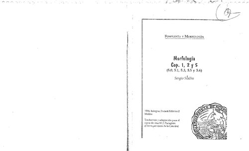 ﻿مرفولوژی. فصل 1، 2 و 5