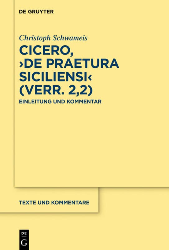 ﻿Cicero, De praetura Siciliansi (Verr. 2,2): مقدمه و تفسیر