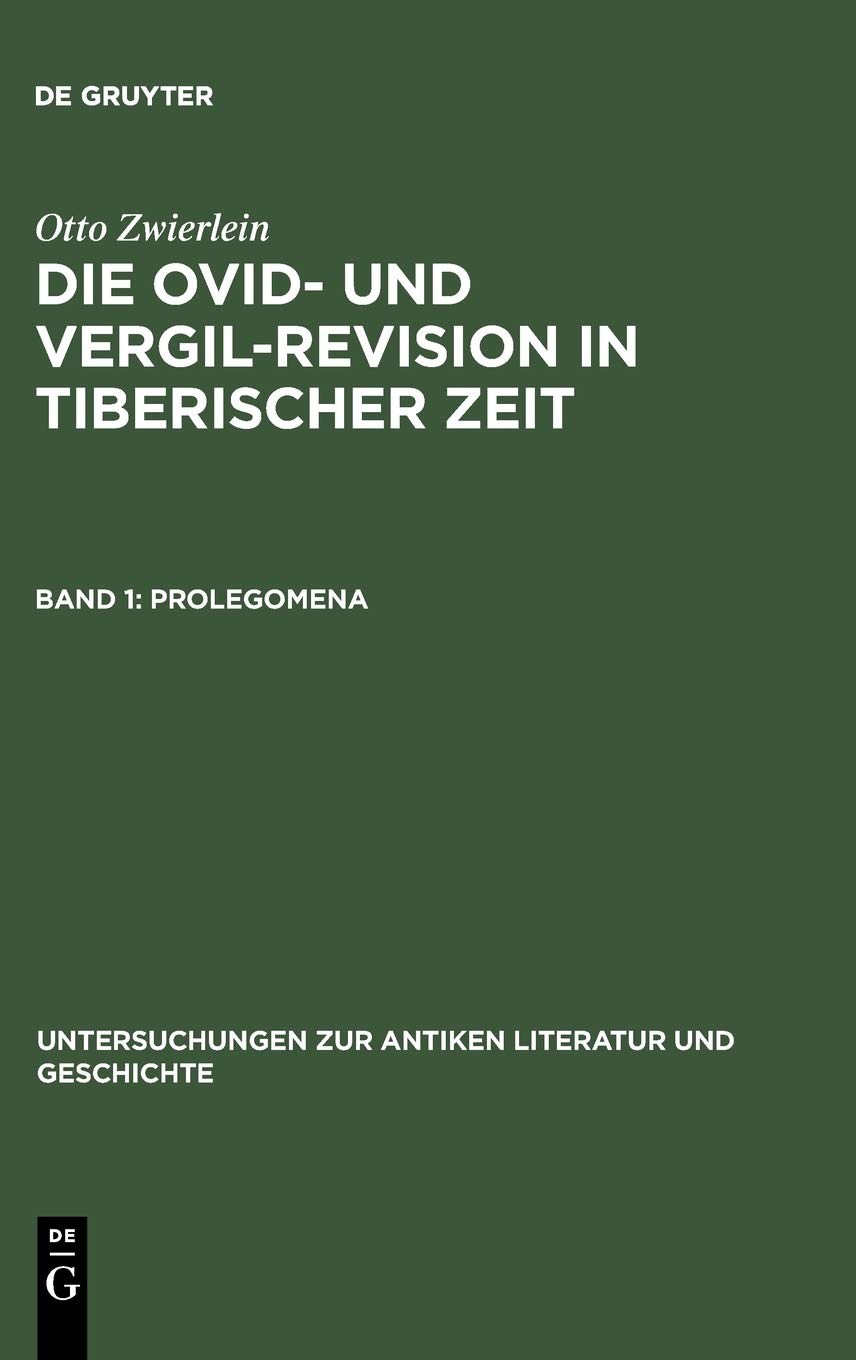﻿بازبینی اووید و ویرژیل در دوره تیبری جلد اول Prolegomena