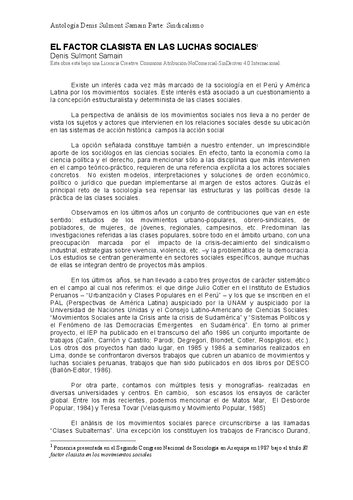 ﻿عامل طبقاتی در جنبش های اجتماعی / عامل طبقاتی در مبارزات اجتماعی