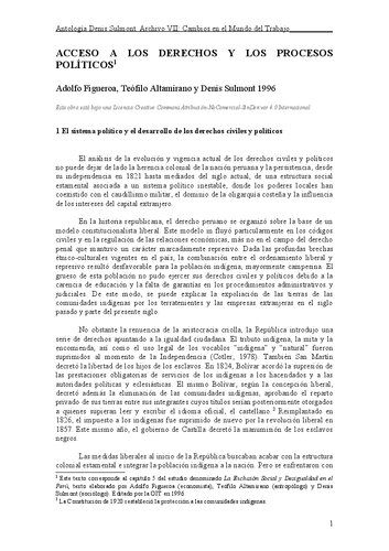 ﻿دسترسی به حقوق و فرآیندهای سیاسی (پرو)