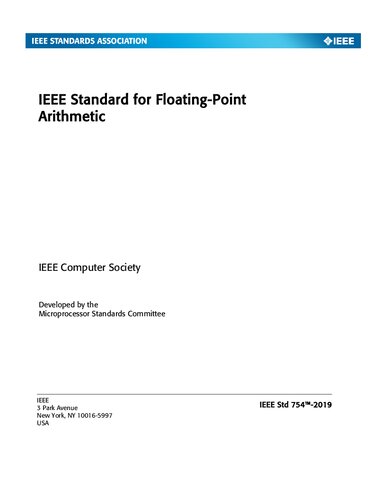 ﻿IEEE Std 754-2019 (بازبینی IEEE Std 754-2008). استاندارد IEEE برای محاسبات ممیز شناور