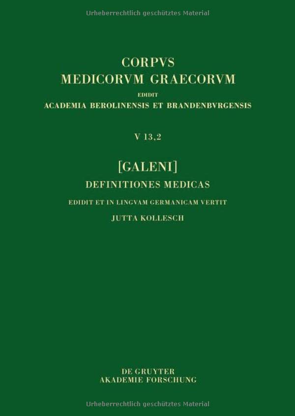 ﻿[Galeni] تعاریف medicae / [جالینوس] تعاریف پزشکی