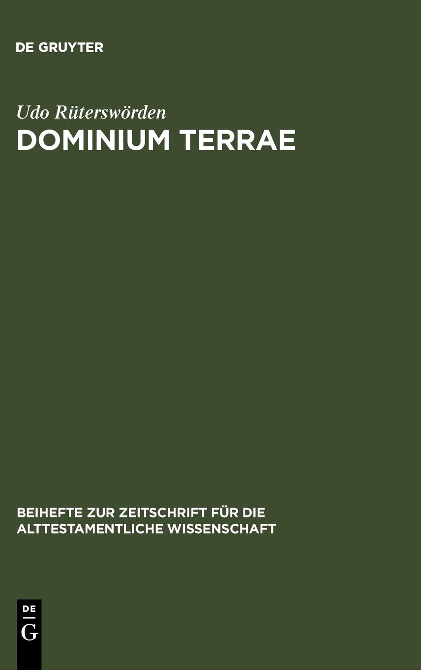 ﻿dominium terrae: مطالعاتی در مورد پیدایش یک ایده عهد عتیق