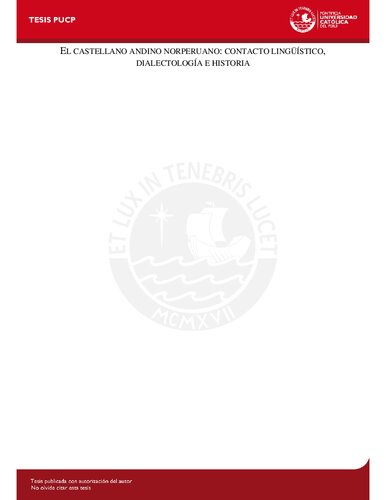 ﻿اسپانیایی آند پرو شمالی: تماس زبانی، گویش شناسی و تاریخ