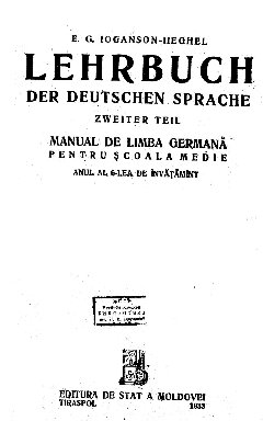 ﻿کتاب درسی زبان آلمانی. بخش دوم. کتابچه راهنمای رسانه های لیمبا آلمان. Anul al 6-lea de învățămînt