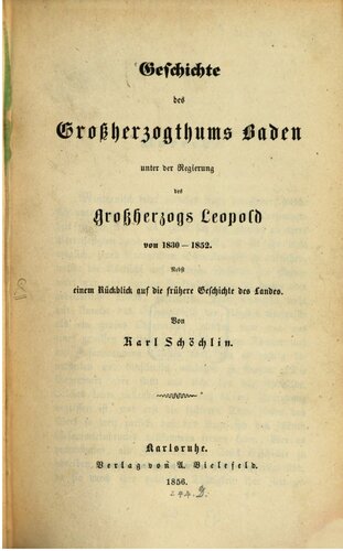 ﻿تاریخ دوک نشین بزرگ بادن تحت حکومت دوک بزرگ لئوپولد از 1830-1852