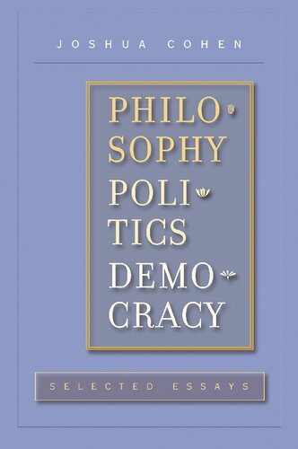 Philosophy, Politics, Democracy: Selected Essays