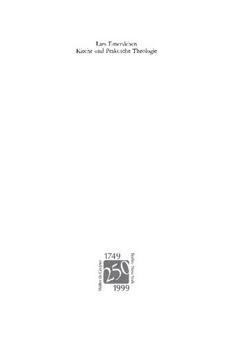 ﻿کلیسا و الهیات عملی: بررسی معنای مفهوم کلیسا برای الهیات عملی بر اساس مفاهیم C. I. Nitzsch, C. A. Gerhard von Zezschwitz و Fr