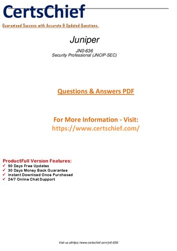 ﻿Juniper JN0-636 Exam Dumps 2023 که اخیراً به روز شده است