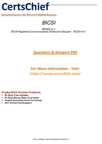 ﻿فایل های PDF جدید BICSI RCDDV14.1 برای پیشرفت شغلی