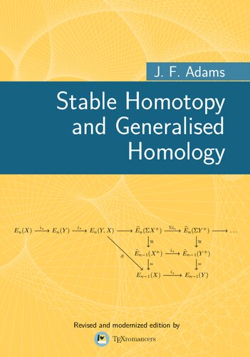 ﻿همتوپی پایدار و همسانی تعمیم یافته؛ سخنرانی های شیکاگو در ریاضیات