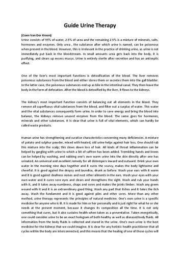 ﻿راهنمای کوتاه ادرار درمانی کوئن وان در کرون - چشمه طلایی: راهنمای کامل ادرار درمانی توسط کوئن ون در کرون