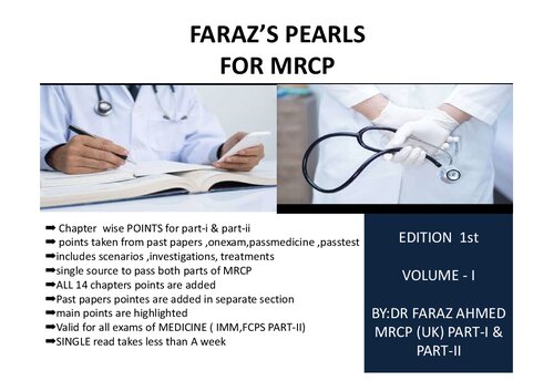 ﻿FARAZ’s Pearls FOR MRCP