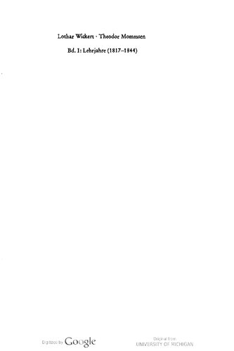 ﻿تئودور مامسن: بیوگرافی (سالهای تدریس 1817-1844)